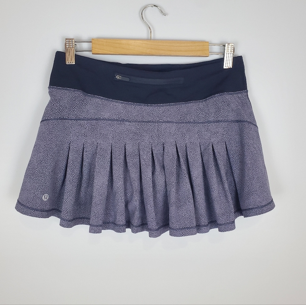 Lululemon Circuit Breaker Skirt Disperse Dusky Lavender Black Size 6
